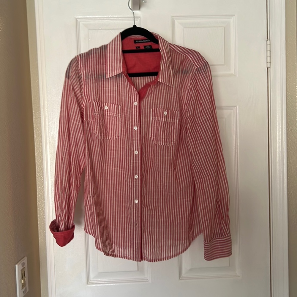 Sandra Ingrish cotton button down. Like new!